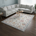 Homeroots Medallion Modern Rectangle Area Rug 7 X 10