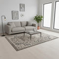 Homeroots Medallion Modern Rectangle Area Rug 5 X 8