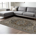 Homeroots Medallion Traditional Rectangle Area Rug 7 X 10