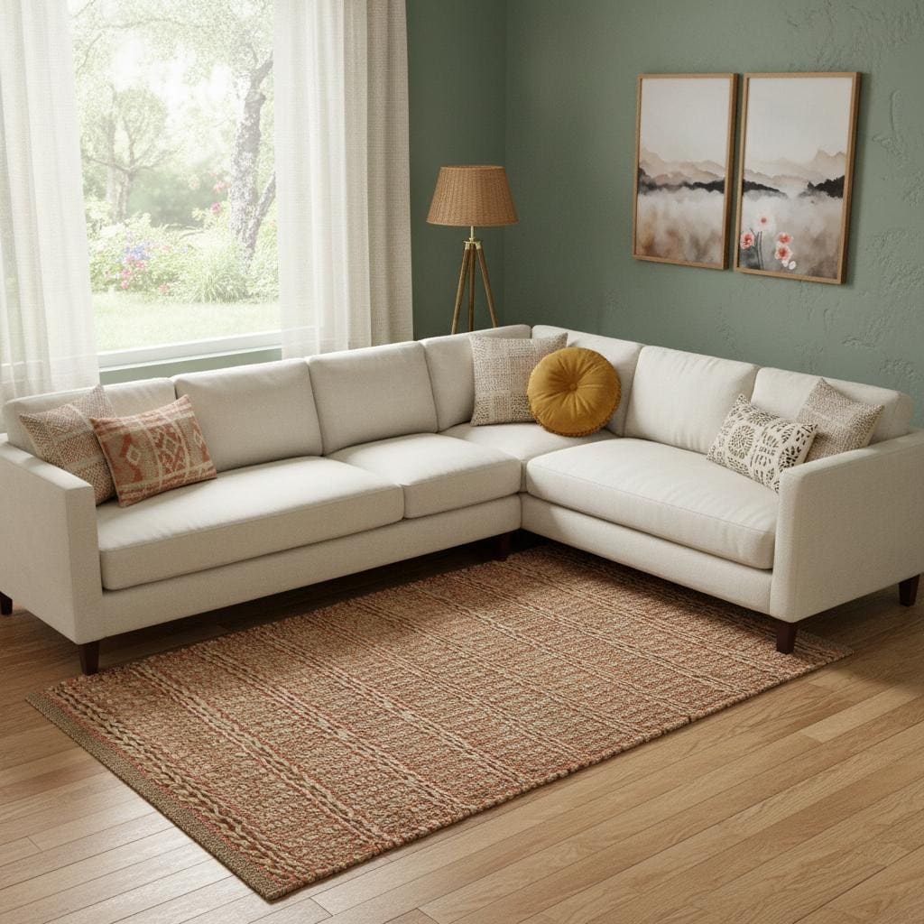 Homeroots No Pattern And Not Solid Color Bohemian Rectangle Area Rug 9 X 12