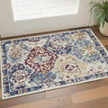 Homeroots Ogee Transitional Rectangle Area Rug 3 X 5