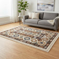 Homeroots Oriental Modern Rectangle Area Rug 5 X 8