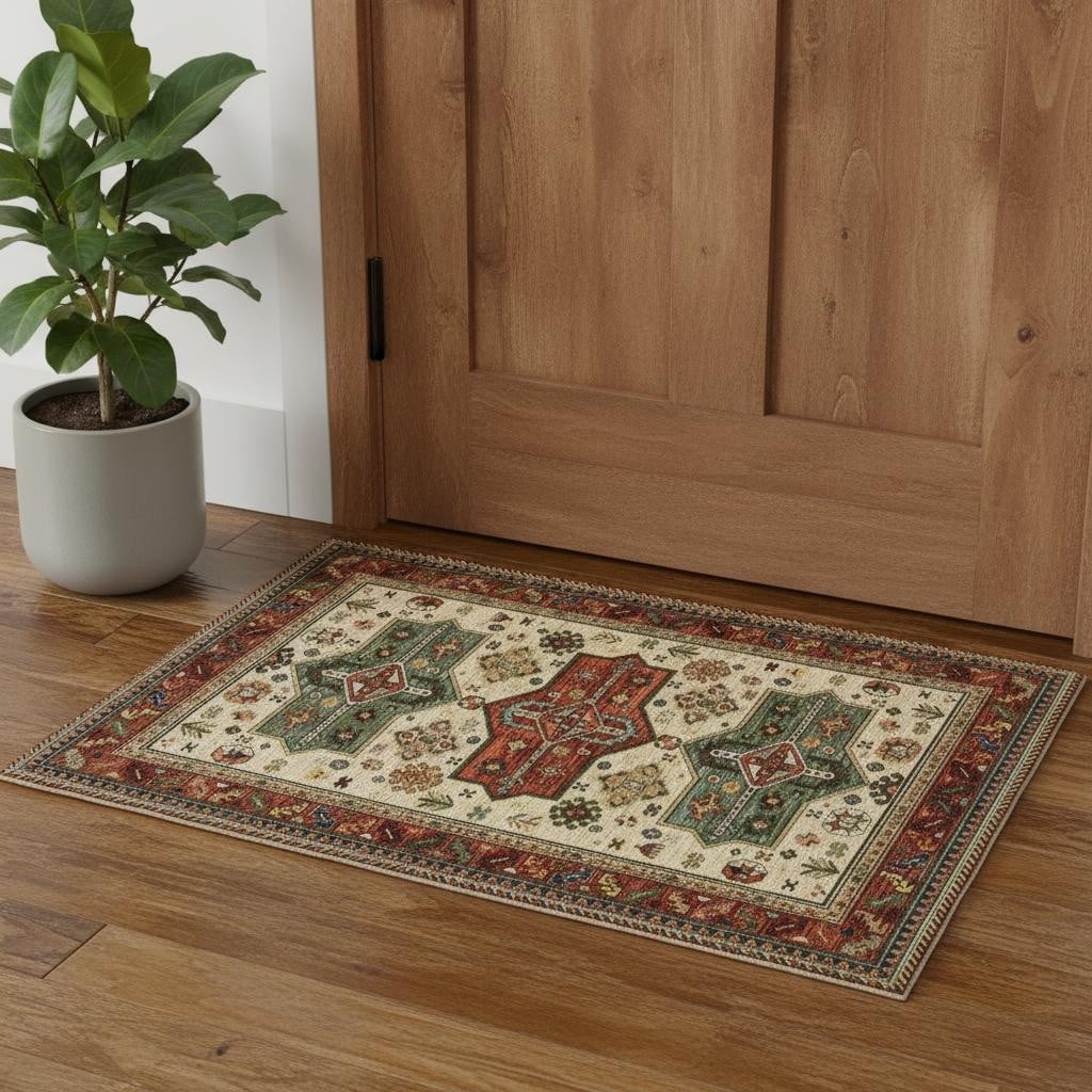 Homeroots Oriental Southwest Rectangle Area Rug