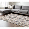 Homeroots Oriental Traditional Rectangle Area Rug 7 X 10
