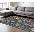 Homeroots Oriental Traditional Rectangle Area Rug 10 X 13