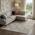 Homeroots Patchwork Transitional Rectangle Area Rug 10 X 14