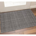 Homeroots Plaid Transitional Rectangle Area Rug 2 X 3
