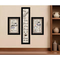 Homeroots Set Of Three Come On In Black Framed Print Kitchen Wall Art