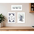 Homeroots Set Of Three Tea Tower With Cups And Sauces White Framed Print Kitchen Wall Art
