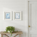 Homeroots Set Of Two Angel Fish White Framed Wall Art