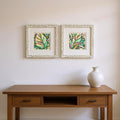 Homeroots Set Of Two Candy Tropicals Ii Distressed White Framed Wall Art