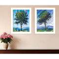 Homeroots Set Of Two Catching Light As Time Passes White Framed Print Wall Art