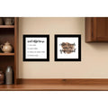 Homeroots Set Of Two Coffee And Friends Recipe Black Framed Print Kitchen Wall Art