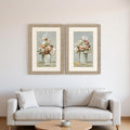 Homeroots Set Of Two Country Arrangement Distressed Gold Framed Wall Art