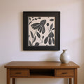 Homeroots Set Of Two Denim Floral White Framed Wall Art