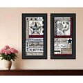 Homeroots Set Of Two Family Wisdom Black Framed Print Wall Art