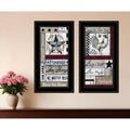 Homeroots Set Of Two Family Wisdom Black Framed Print Wall Art