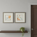 Homeroots Set Of Two Floral Hummingbird Silver Framed Wall Art