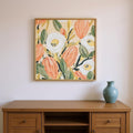 Homeroots Set Of Two Gleeful Garden Silver Framed Wall Art