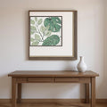 Homeroots Set Of Two Green Botanical Silver Framed Wall Art