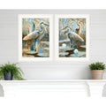 Homeroots Set Of Two Marsh Herons I And Sea Ii White Framed Print Wall Art