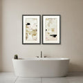 Homeroots Set Of Two Morning Peace Brown Framed Wall Art