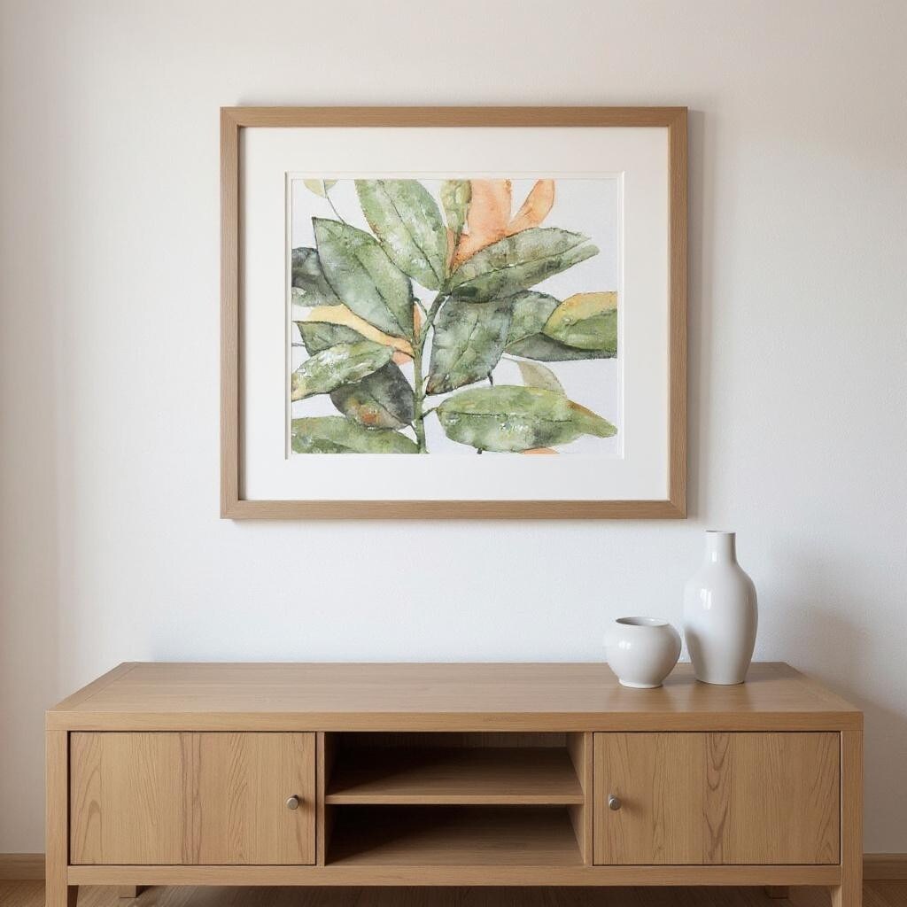 Homeroots Set Of Two Plant Life Gold Framed Wall Art