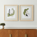 Homeroots Set Of Two Sage Treasures I Brown Framed Wall Art