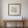 Homeroots Set Of Two Soft Whites Gold Framed Wall Art