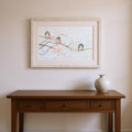 Homeroots Set Of Two Spring Branch Birds Distressed White Framed Wall Art