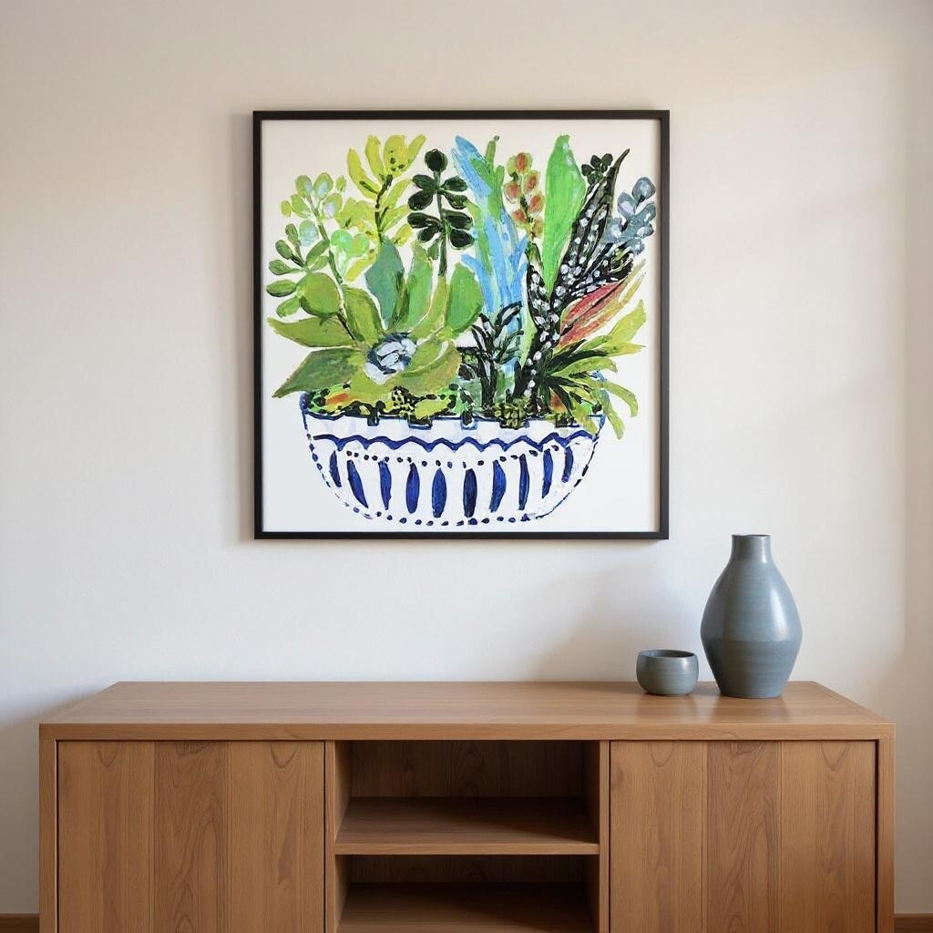 Homeroots Set Of Two Succulent Garden Ii Gold Framed Wall Art
