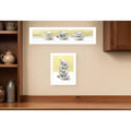Homeroots Set Of Two Teacups White Framed Print Kitchen Wall Art