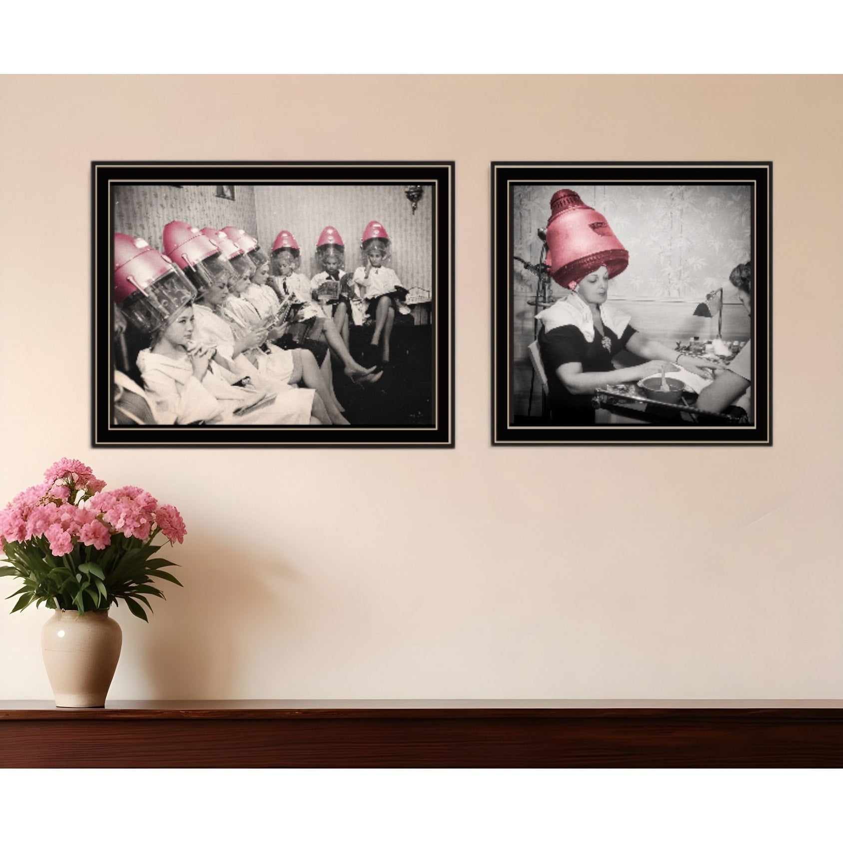 Homeroots Set Of Two The Salon Black Framed Print Wall Art