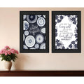 Homeroots Set Of Two The Secret Beauty Black Framed Print Wall Art