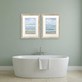 Homeroots Set Of Two Timeless Waves Brown Framed Wall Art