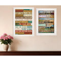 Homeroots Set Of Two Today Is White Framed Print Wall Art
