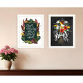 Homeroots Set Of Two With Grateful Hearts White Framed Print Wall Art