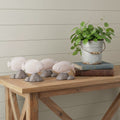 Homeroots Set Of Four Beige And Gray Polyresin Fish Figurines 5.75 In. X 5.50 In. X 2.25 In.
