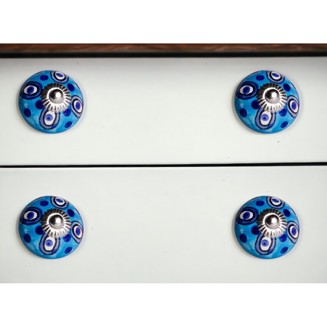 1.5 X 1.5 X 1.5 Ceramic Metal Multicolor 12 Pack Knob 1.5 X 1.5 X 1.5