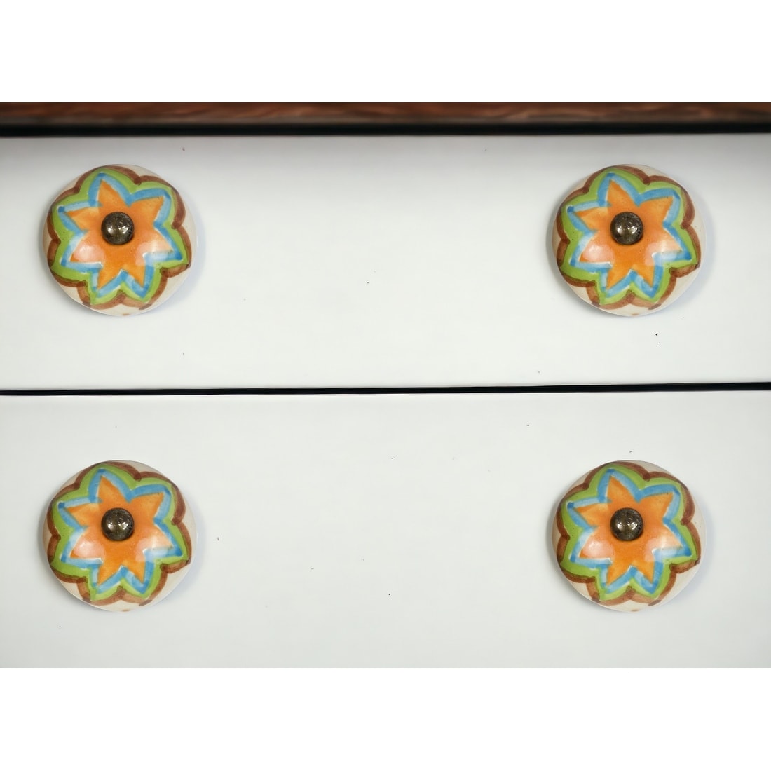 1.5 X 1.5 X 1.5 Ceramic Metal Multicolor 12 Pack Knob 1.5 X 1.5 X 1.5