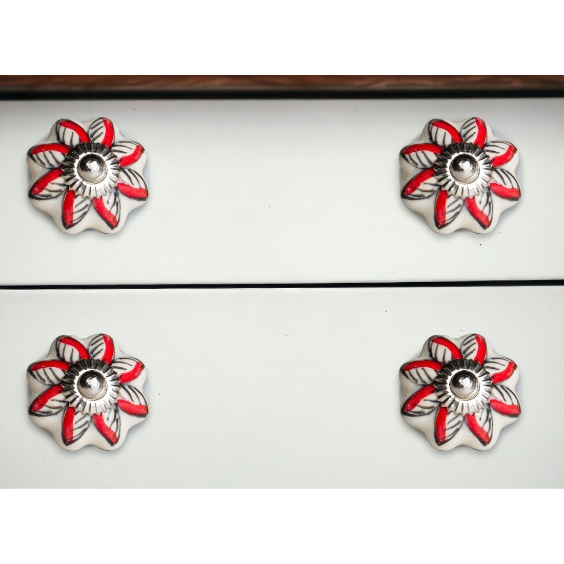 1.5 X 1.5 X 1.5 Ceramic Metal Multicolor 12 Pack Knob 1.5 X 1.5 X 1.5