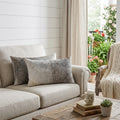 Homeroots Set Of Two 12 X 20 Gray And White Cowhide Throw Pillow