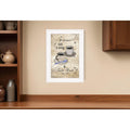 Homeroots Sit Long Talk Much White Framed Print Kitchen Wall Art