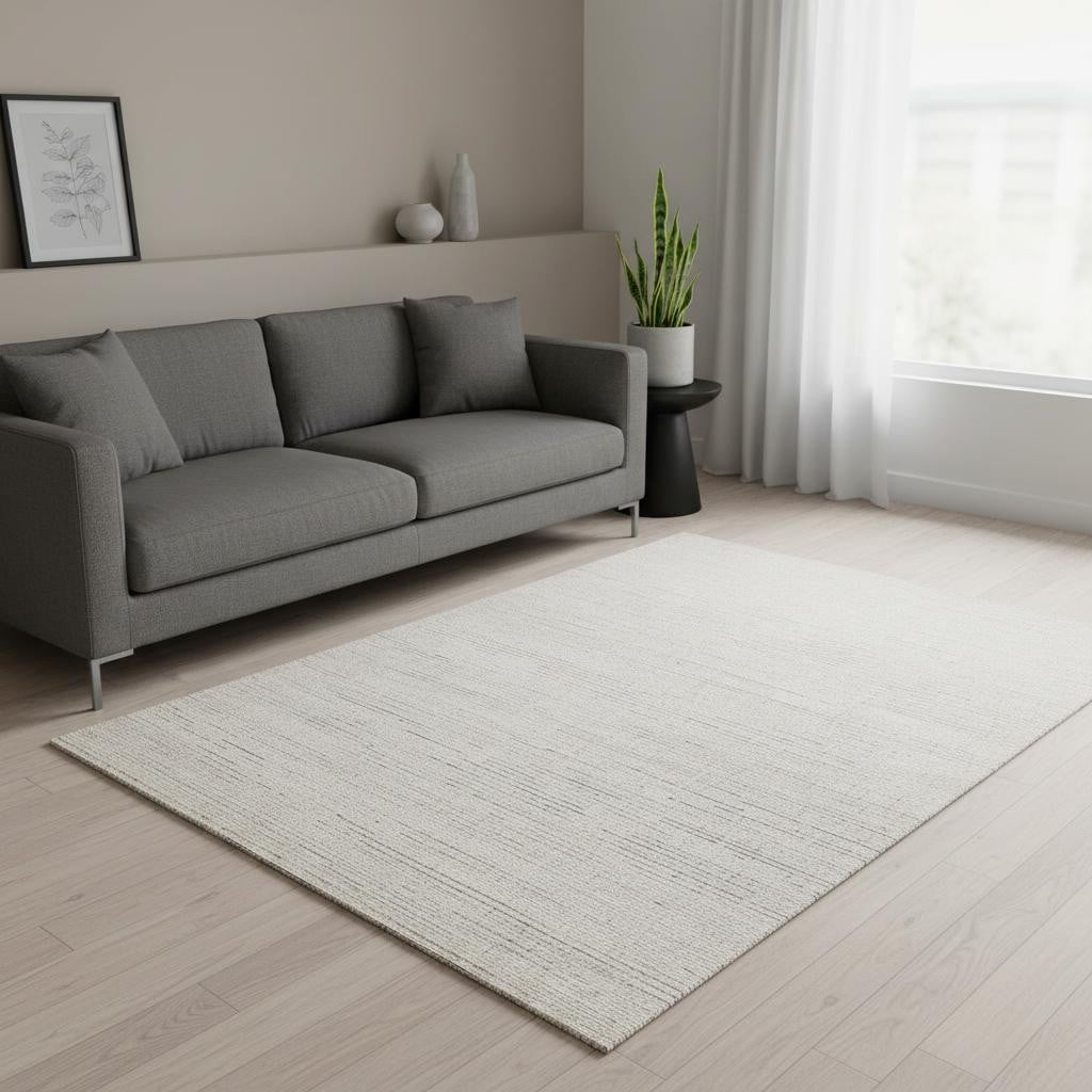 Homeroots Solid Color Modern Rectangle Area Rug 5 X 8