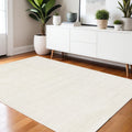Homeroots Solid Color Modern Rectangle Area Rug 4 X 6