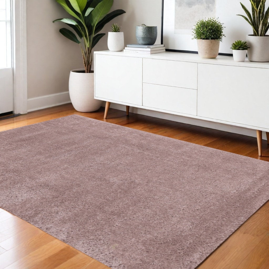 Homeroots Solid Color Modern Rectangle Area Rug 4 X 6
