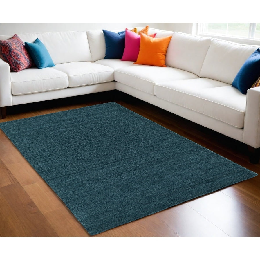 Homeroots Solid Color Transitional Rectangle Area Rug