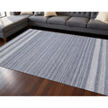 Homeroots Striped Modern Rectangle Area Rug