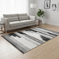 Homeroots Striped Modern Rectangle Area Rug 5 X 8