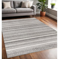 Homeroots Striped Modern Rectangle Area Rug 5 X 8
